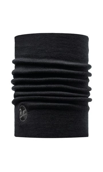 Buff Heavyweight Merino Wool Solid Black Nekwarmer 3 Buff Heavyweight Merino Wool Solid Black Nekwarmer