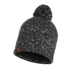 Buff Knitted & Polar Hat Agna Black Muts