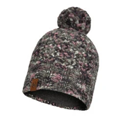 Buff Knitted & Polar Hat Margo Castlerock Grey Muts