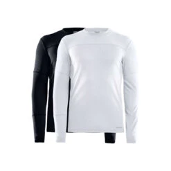 Craft Core 2-Pack Baselayer Thermoshirt Lange Mouwen Zwart/wit Heren