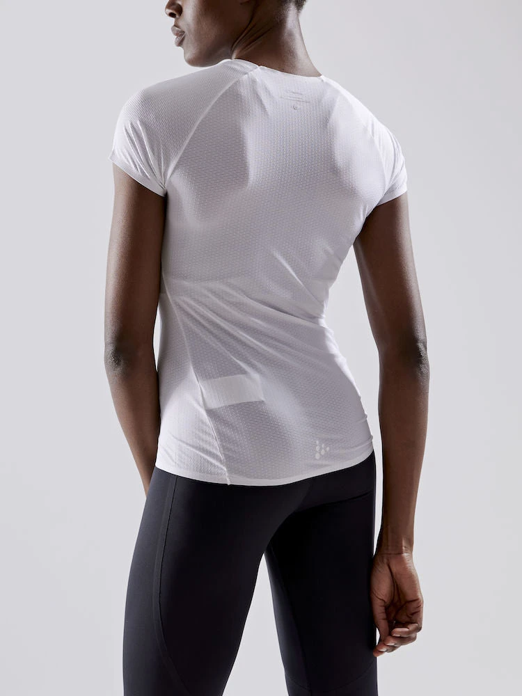 Craft Pro Dry Nanoweight SS W Ondershirt Korte Mouwen Wit Dames 5 Craft Pro Dry Nanoweight SS W Ondershirt Korte Mouwen Wit Dames - Afbeelding 3