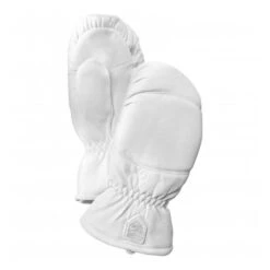 Hestra Leather Box Mitten Skiwanten Wit