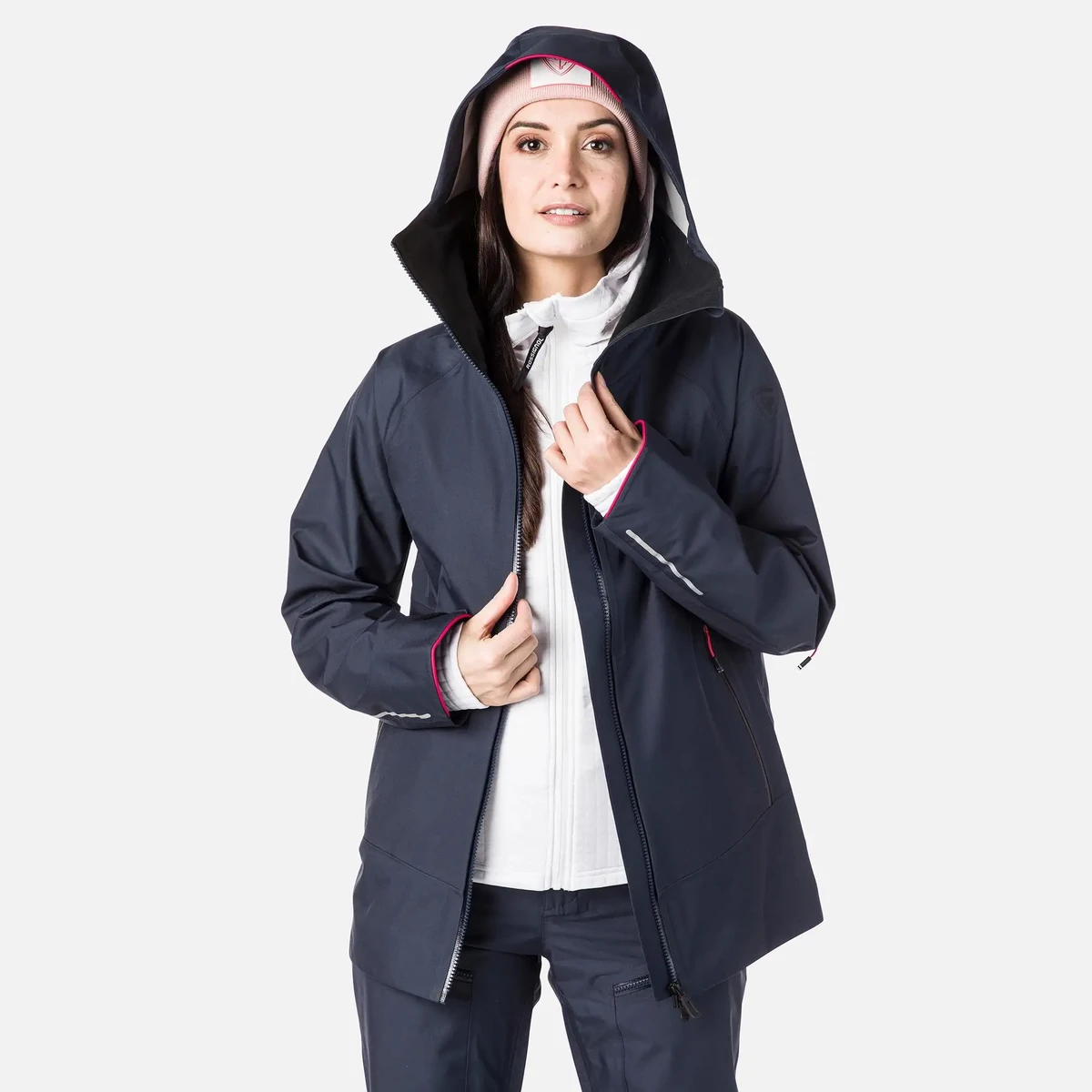 Rossignol SKPR 3L Ski Jas Blauw Dames 4 Rossignol SKPR 3L Ski Jas Blauw Dames - Afbeelding 3