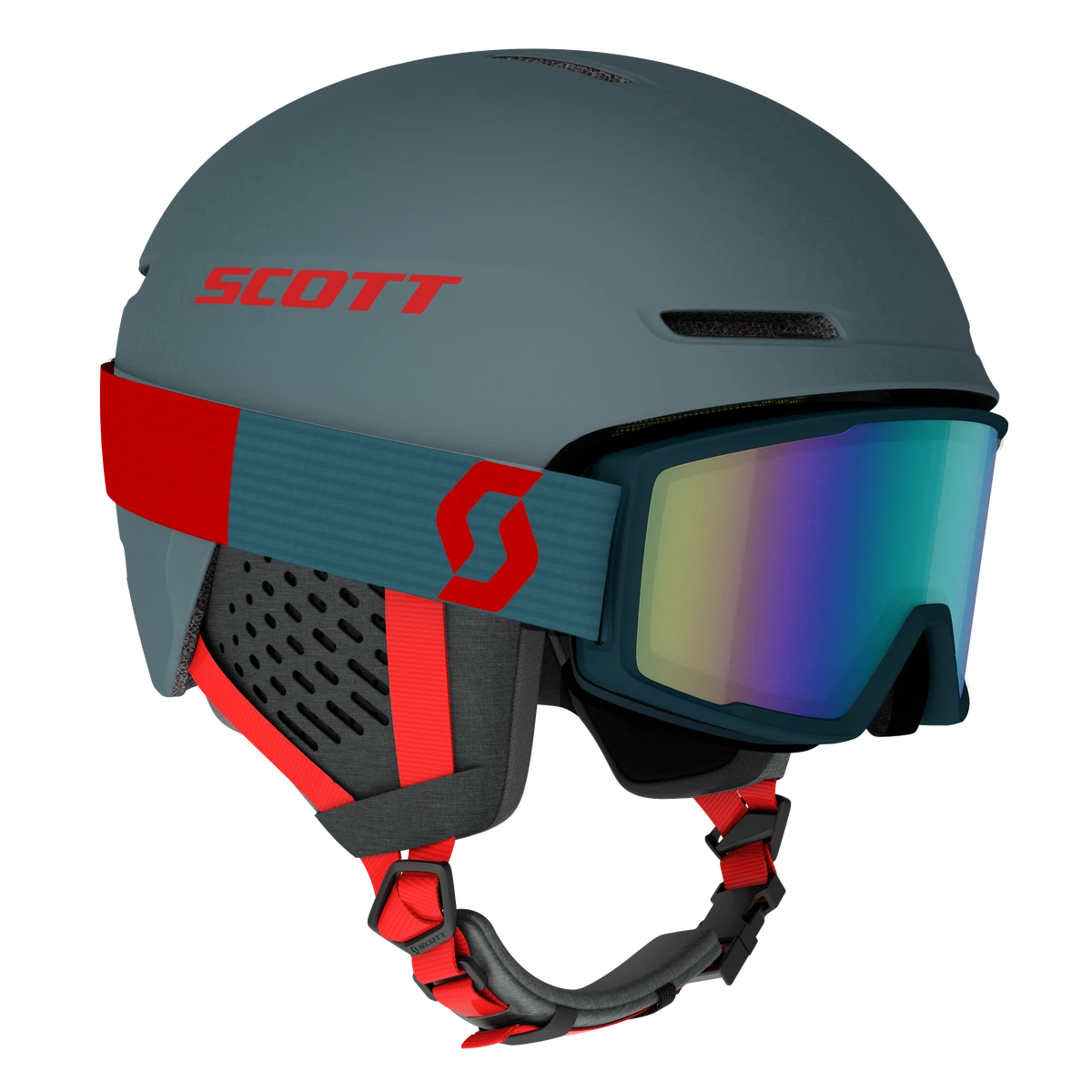 Scott Track + Factor Pro Skihelm + Skibril Set Groen 3 Scott Track + Factor Pro Skihelm + Skibril Set Groen