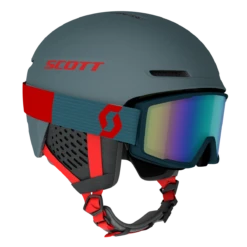 Scott Track + Factor Pro Skihelm + Skibril Set Groen