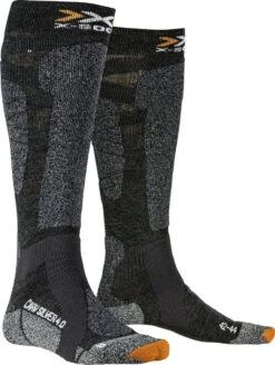 X-Socks Carve Silver 4.0 Skisokken Antraciet/zwart